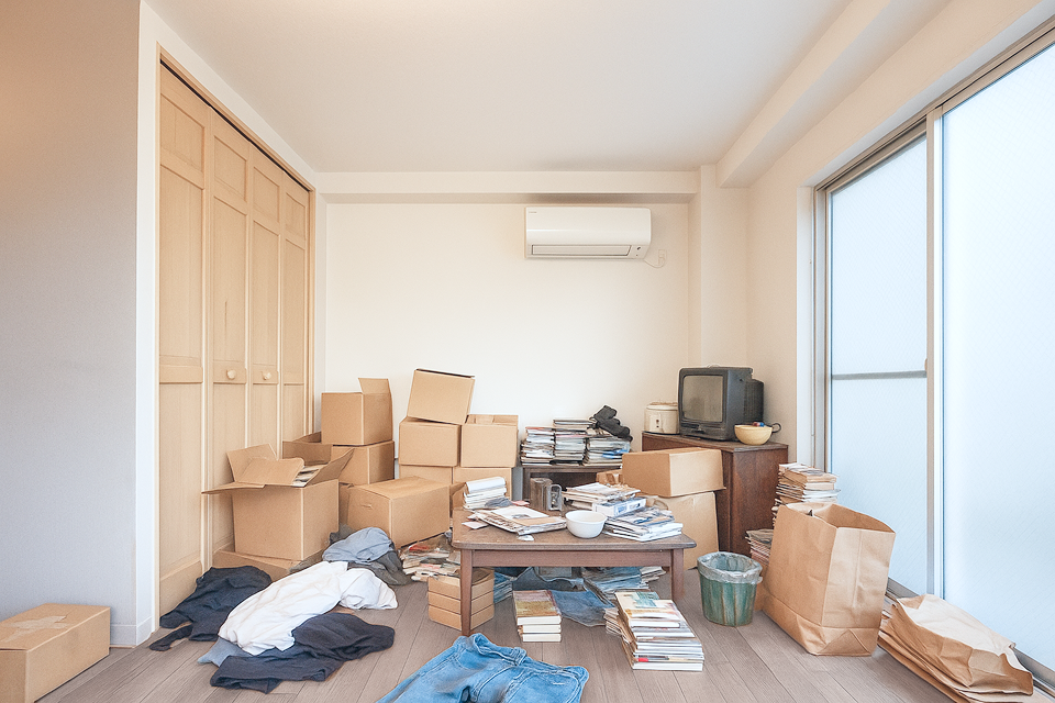 遺品整理前の画像